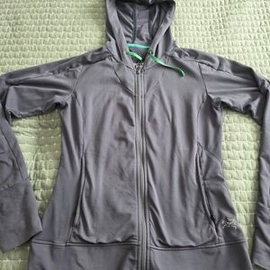 Arc'teryx Women's Gray/Steel Blue Stretchy Lightweight Zip-Up Jacket Size S